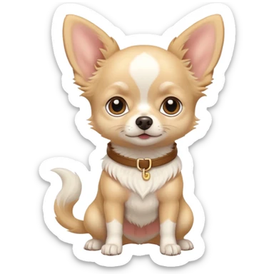 white chihuahua sticker