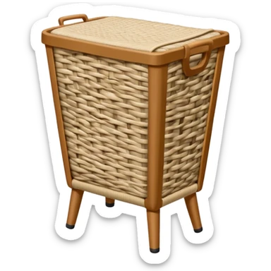 clothes hamper with legs sticker