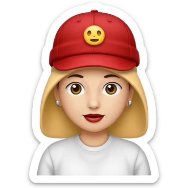 Una persona con gorra de lado y un pasamontañas sticker