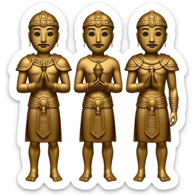 sanxingdui bronze man emoji set sticker