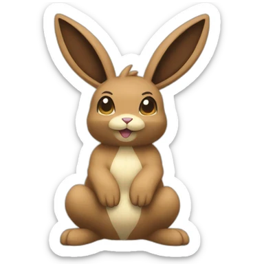 A lopunny pokemon sticker