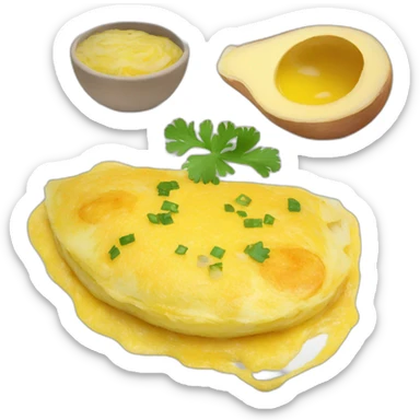spanish omelet with onions sticker