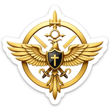 dominus' emblem holy with a touch of black sticker