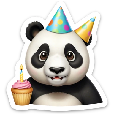 Panda celebrating birthday at San Diego Zoo sticker