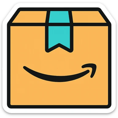 minimal style Amazon delivery box icon, suitable for app icon, no text sticker