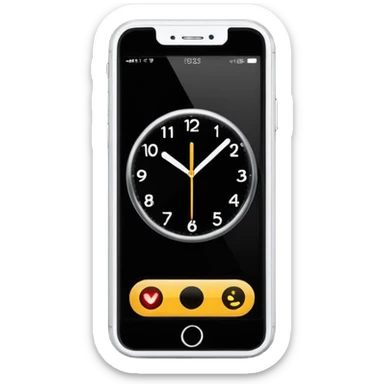 Phone with a clock (showing time passing)



 sticker