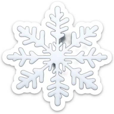 snow flake sticker