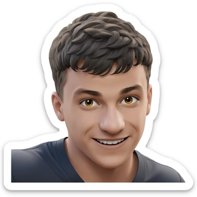 smiling boy outdoors portrait sticker