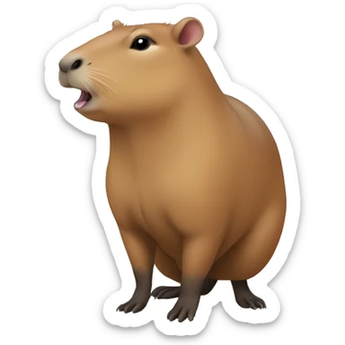 Capybara sticker