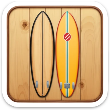 Surfing board sticker