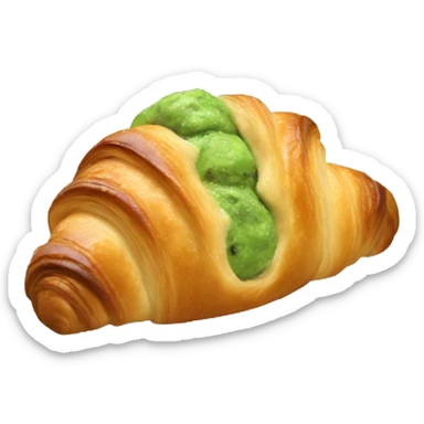 Pistachio croissant  sticker