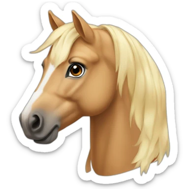 Cheval palomino sticker