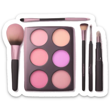 Makeup kit pastel pink sticker