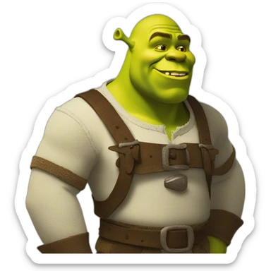 Shrek fait le signe ok sticker