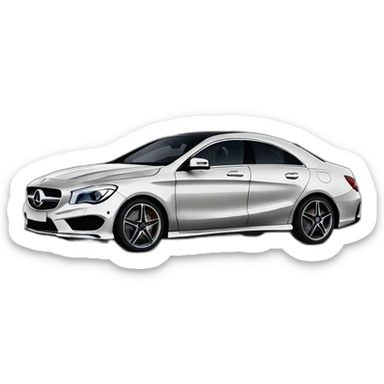 Coche mercedes cla sticker