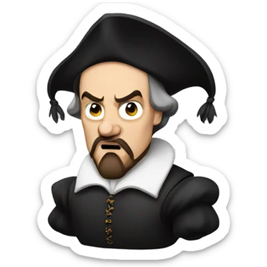William Shakespeare angry sticker