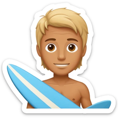 surfer face sticker