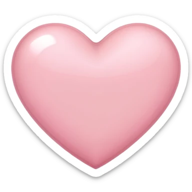 Light pink heart  sticker