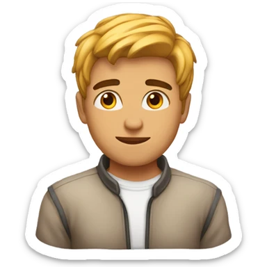 Hombre joven enamorado  sticker