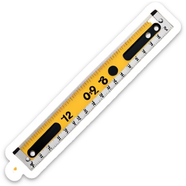 Measure ruler sticker