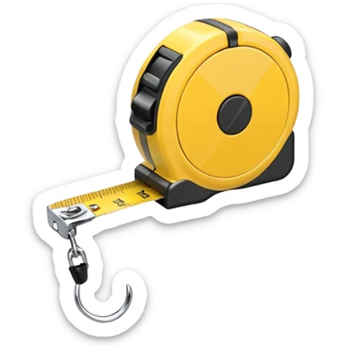 measuring tape
 sticker