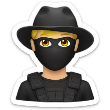 Masked vigilante sticker