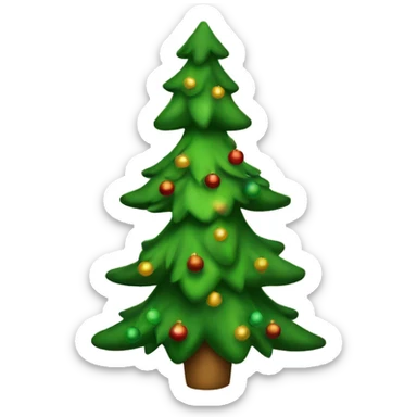 Christmas tree sticker