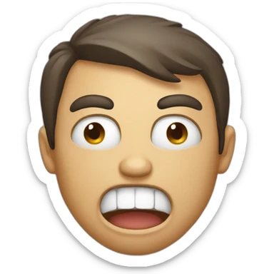 laughing angry mad sticker