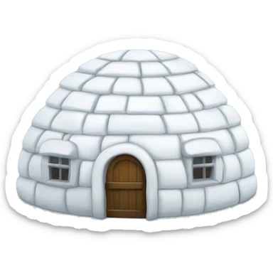 White igloo sticker
