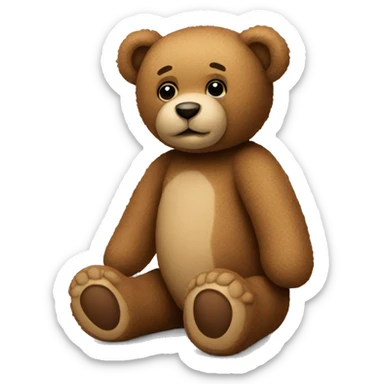 Teddy bear sticker