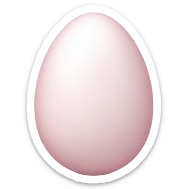 easter light pink white egg sticker