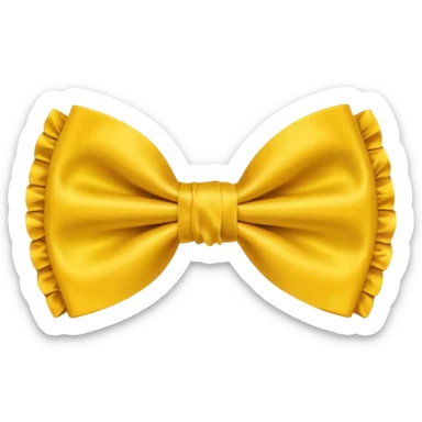 yellow bow tie  sticker