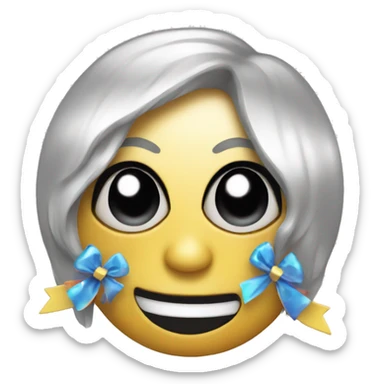 disco with bow on it sticker