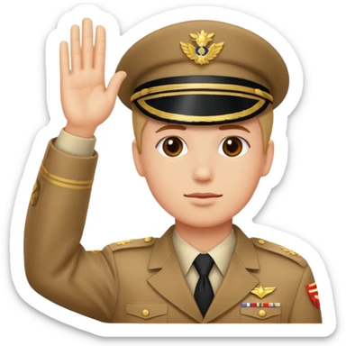saluter sticker