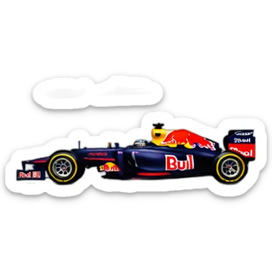 formula 1 car red bull livery  sticker