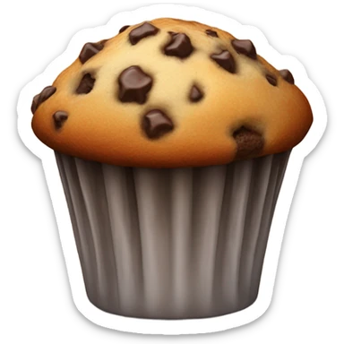 Chocolate chip muffin sticker