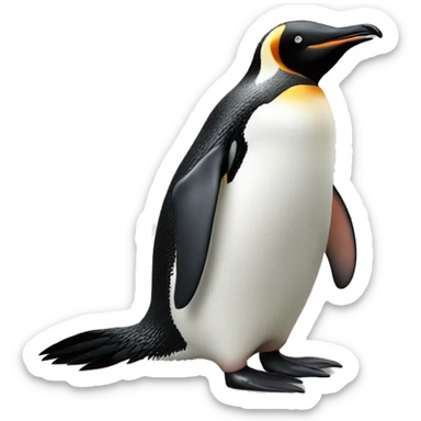 aggravated penguin  sticker