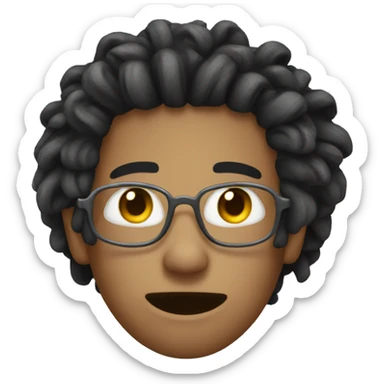 nonchalant dread head sticker