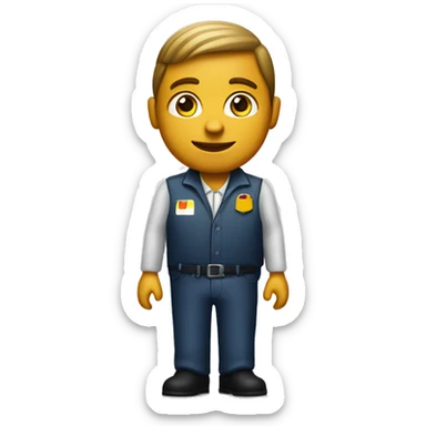 McDonalds worker driver  sticker