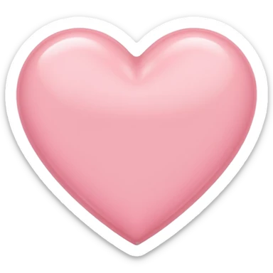 Light pink heart sticker