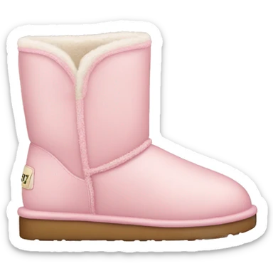 light pink uggs sticker