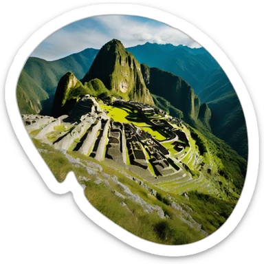 Picchu from the balkan sticker
