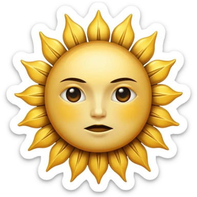 Gothic sun sticker
