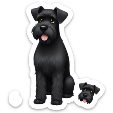black schnauzer sticker