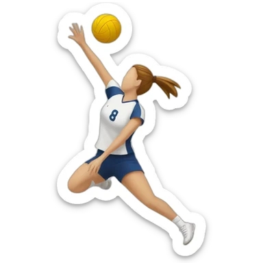 Volley-ball sticker