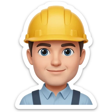 Emogi de ingeniero sticker