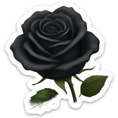 black rose sticker