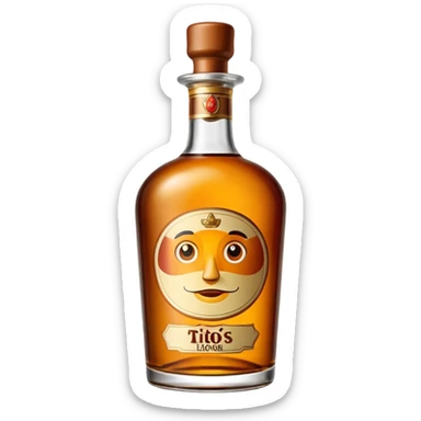 Tito’s liquor bottle sticker