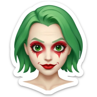 the joker face sticker