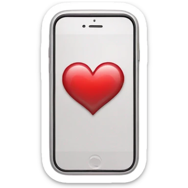 I phone Whit heart broke sticker